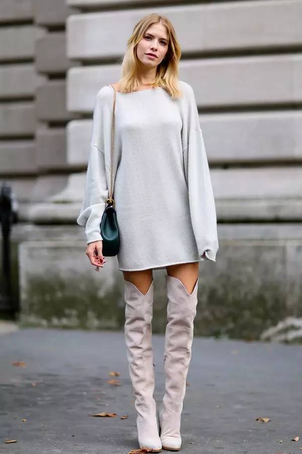 想做个时髦精你选对t恤了吗,秋冬怎么穿裙子好看又不冷