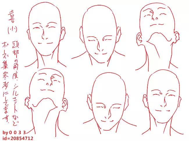 二次元漫画线稿高清图片,手绘二次元动漫少女线稿