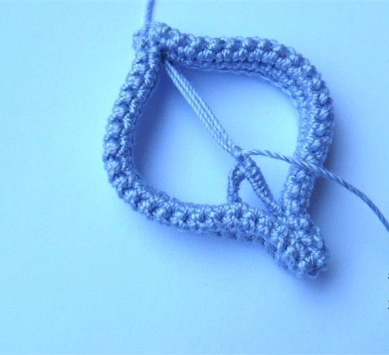 爱尔兰蕾丝钩编项链系列教程之大叶