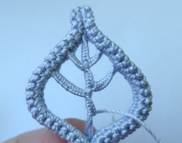 爱尔兰蕾丝钩编项链系列教程之大叶