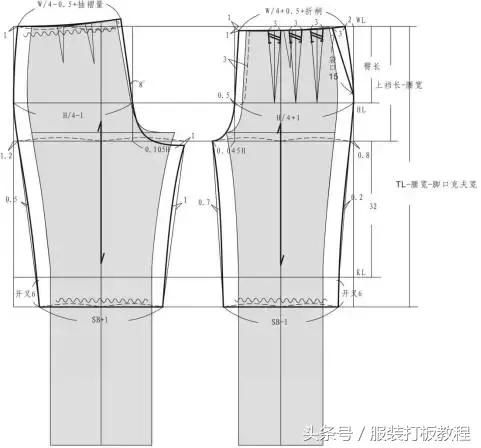 红升服装男式裤子的裁剪视频,大海服装男式直筒裤子裁剪方法