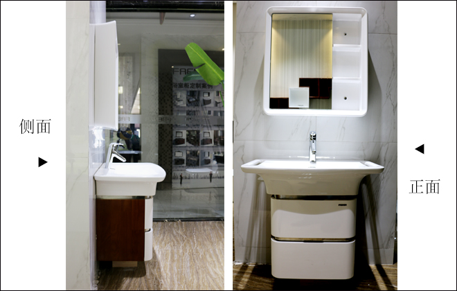 颜值高浴室柜效果图,颜值高且好打理的浴室柜