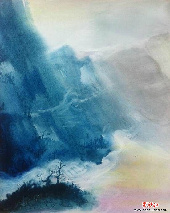 空寂灵动水意画，时尚生活大氧吧--专访西安著名青年画家王徵明先生