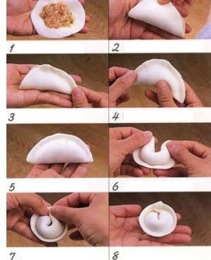 一分钟学会包水饺,一分钟学会包饺子的手法