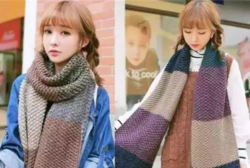 十种简单围巾织法图解,围巾手工教程起多少针