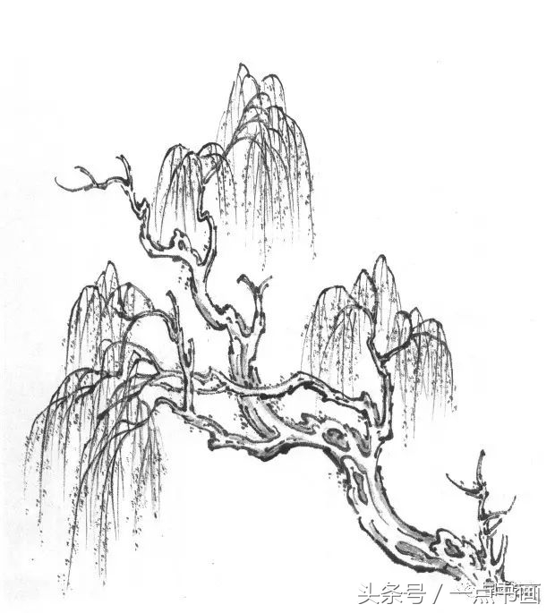 芥子园山水画技法10,芥子园国画山水画教学视频的画法