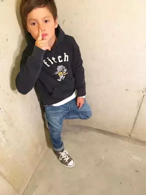 冬季男宝宝整套潮流穿搭,最新春夏韩系男孩穿搭