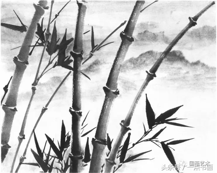 芥子园山水画技法10,芥子园国画山水画教学视频的画法