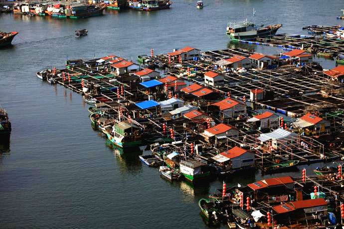 三亚清水湾海滩美食攻略,海南清水湾疍家新村鱼排午餐