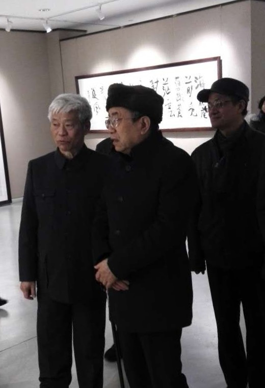 韩煜书法展在中国,韩煜和他的书法创作团队