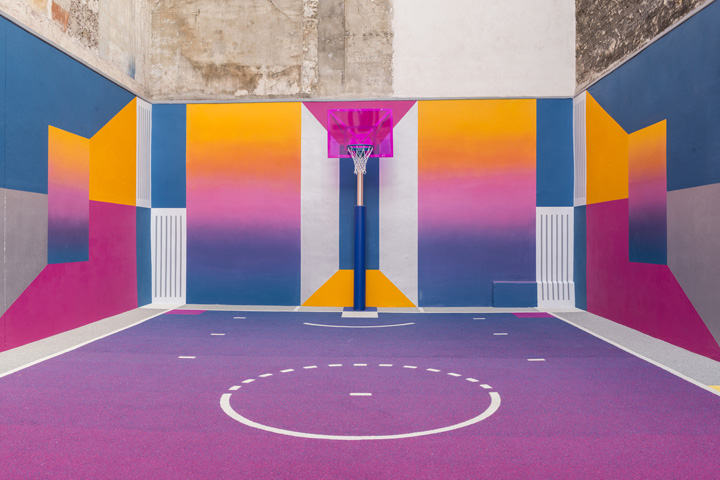 巴黎街区最梦幻的篮球场巴黎又一打卡拍照胜地