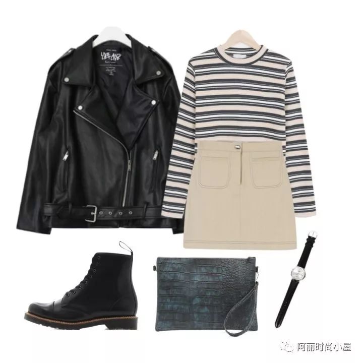 韩版宽松皮夹克搭配什么裤子,韩版帅气皮夹克怎么搭气质