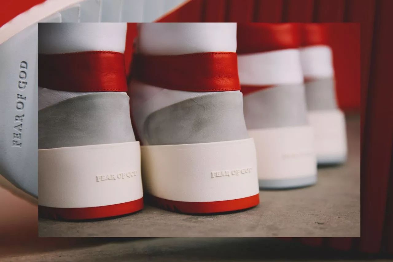 最近很火的红白色球鞋,个性张扬的球鞋