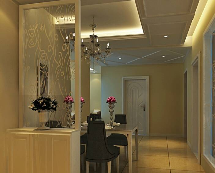 餐厅30公分屏风隔断现代简约,2021厨房餐厅隔断柜效果图大全