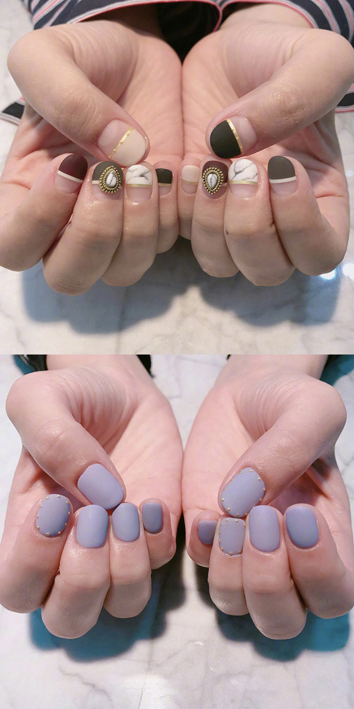 超好看的少女系美甲,适合直女的美甲