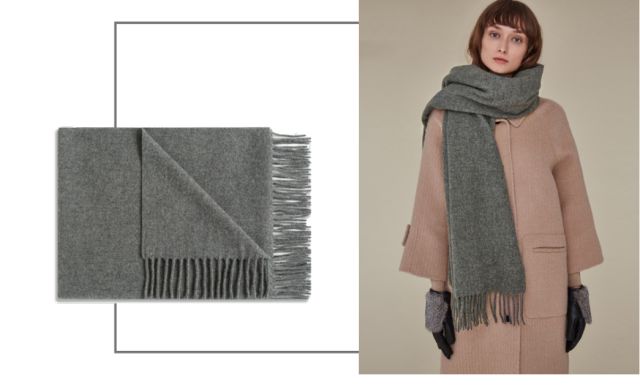 大牌围巾经典款,大牌围巾戴法简单好看