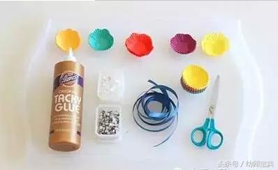 儿童diy手工奶油蛋糕玩具,蛋糕纸托能直接用吗