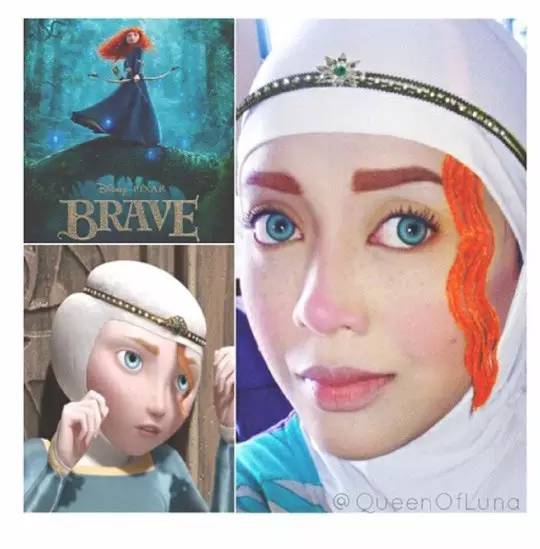 姑娘你把自己化成这样可以直接去迪斯尼上班了