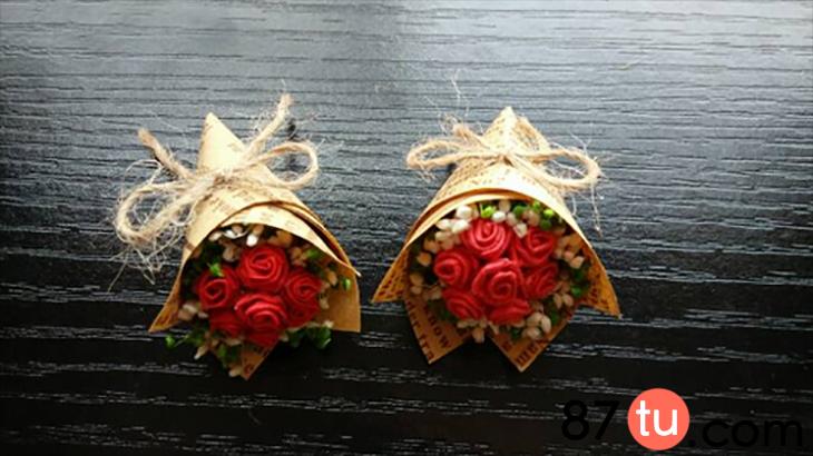 玫瑰花折纸手残党超简单好看迷你,折纸玫瑰花叶子图解