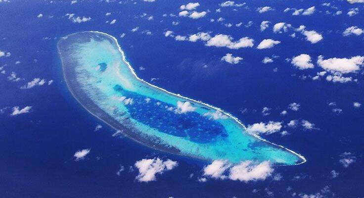 西沙海防一线官兵看升旗,南海国门第一哨