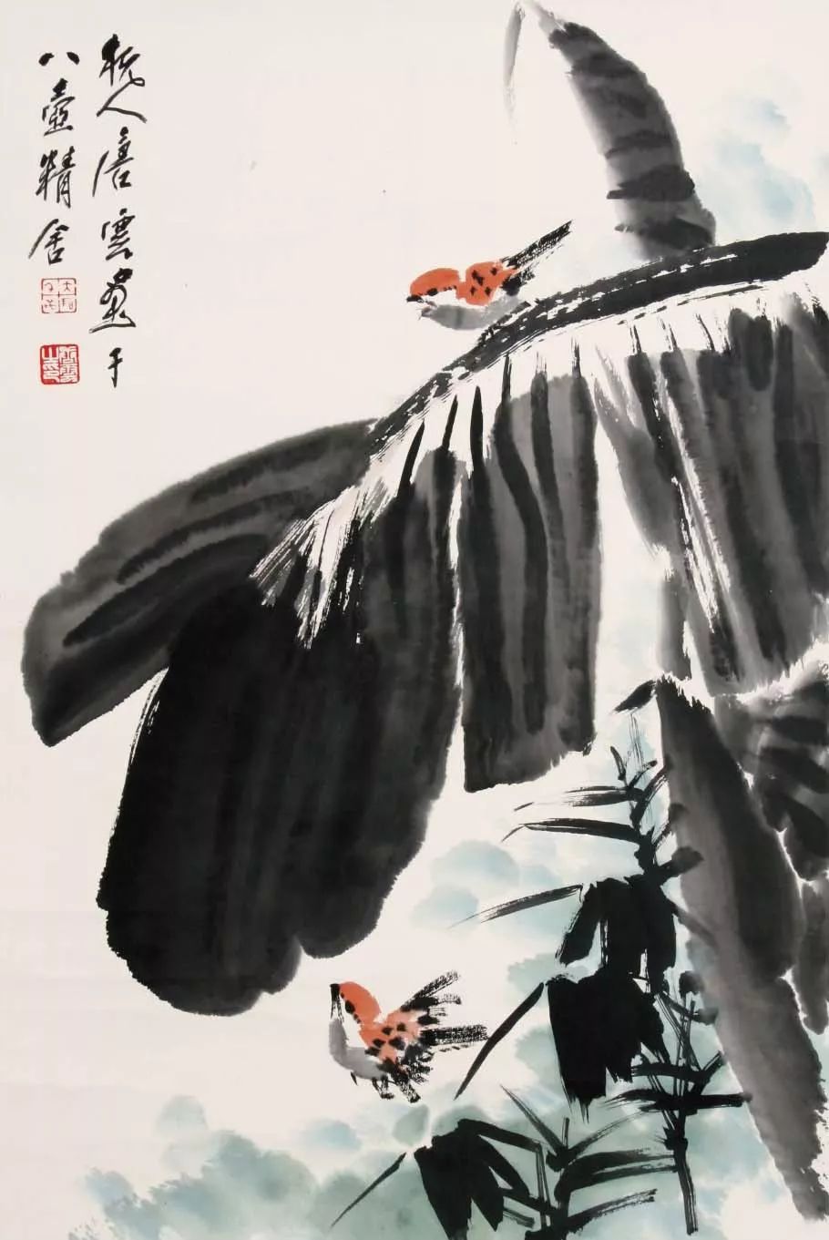 唐云早期花鸟作品欣赏,唐云先生花鸟条幅全集