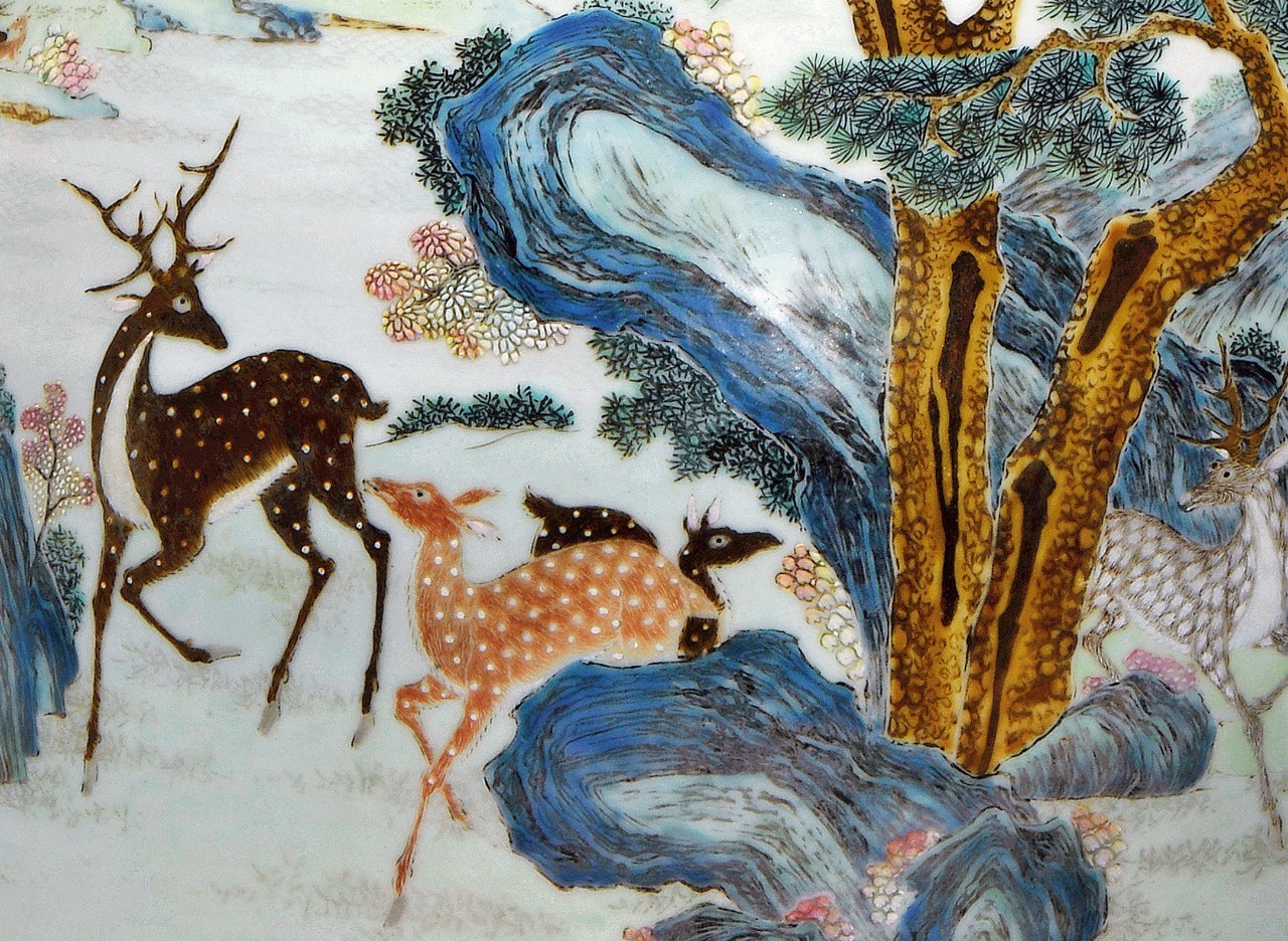 百鹿尊上秀瑞鹿文化