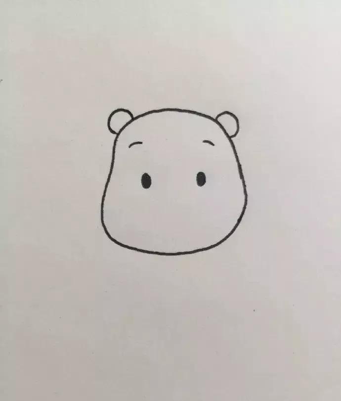 亲子漫画丨小熊维尼简笔画教程，超简单~