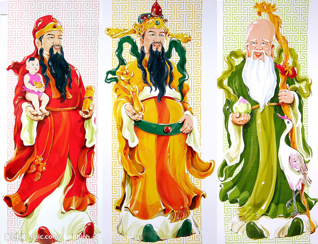福禄寿三神祝大家发财中国年，怎么摆放三位神仙