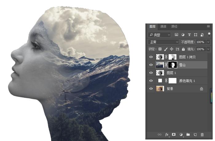 ps怎么制作双重曝光,ps基础教程视频双重曝光简单方法