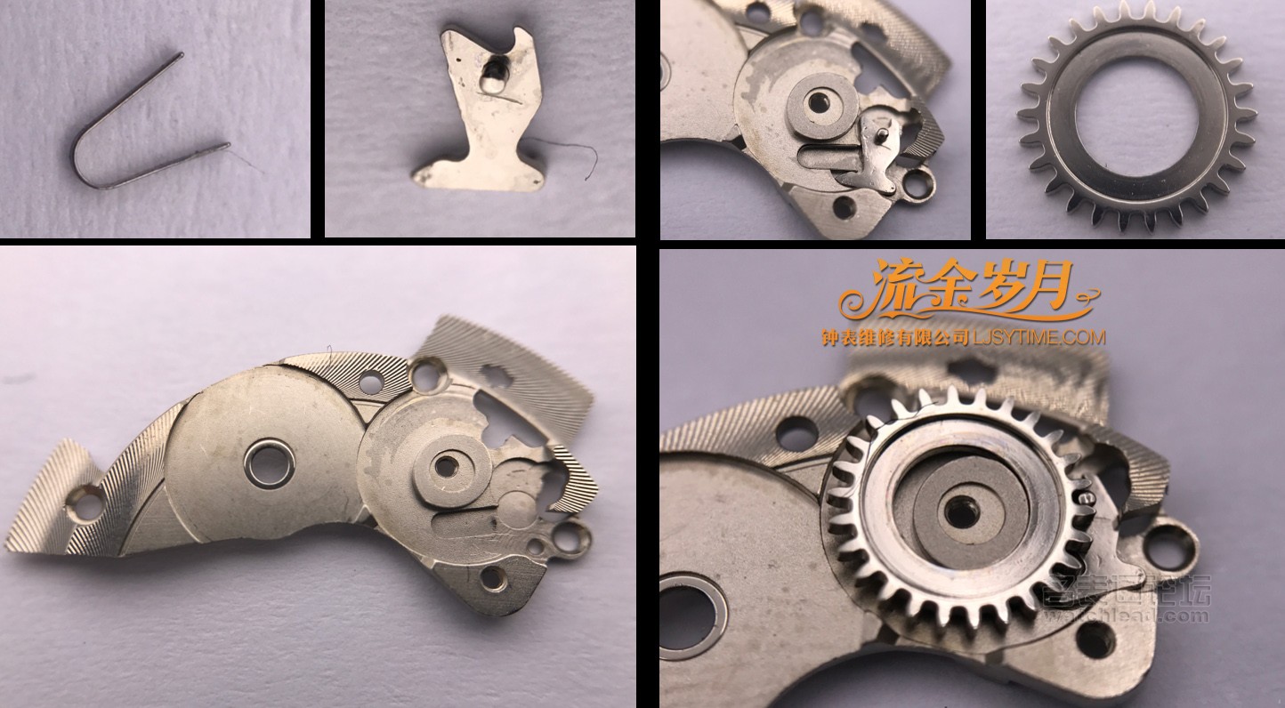 浪琴表如何保养和维修,修表教程浪琴八针月相