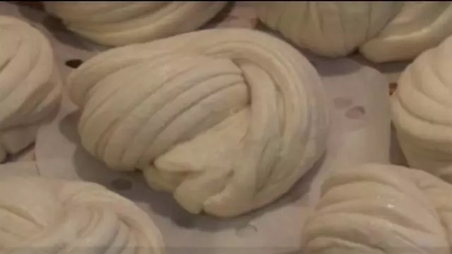 春节蒸馒头好看又好吃的做法,家庭做的美食蒸馒头