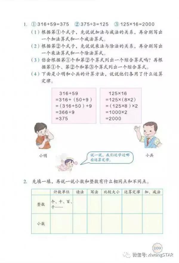 四年级下册数学书人教版预习,2022年人教版四年级下册数学课本