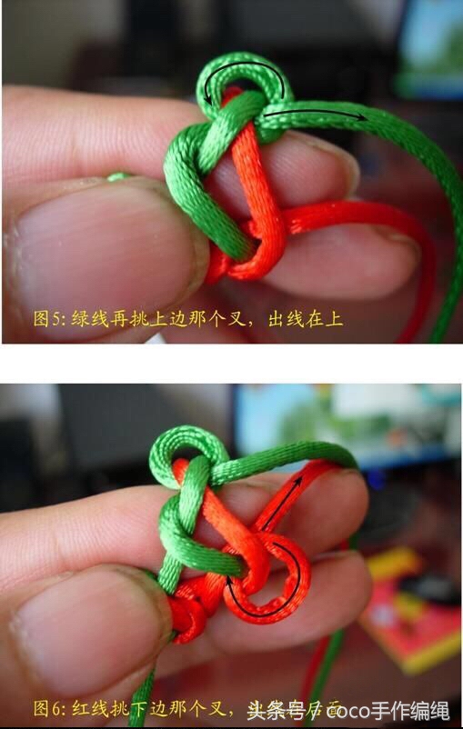 转运珠红绳手链编法,蝴蝶红绳转运珠