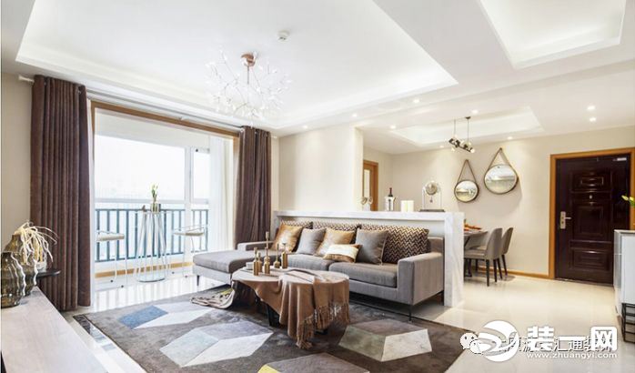 太原太化蓝月湾138平米现代港式风三居室装修案例