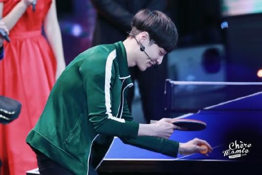 盘点那些会打乒乓球的明星，鹿晗李易峰哥俩啥时候约一个吧！