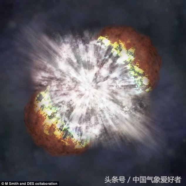 有记录的超新星爆发,镜头记录下超新星爆发