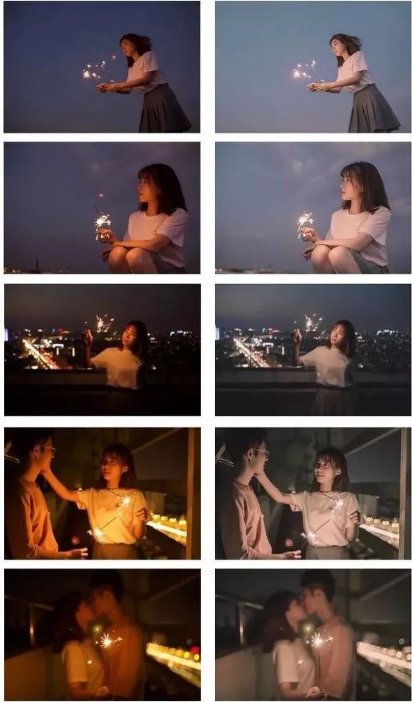 人像夜景奶茶色,奶茶色夜景照片高清