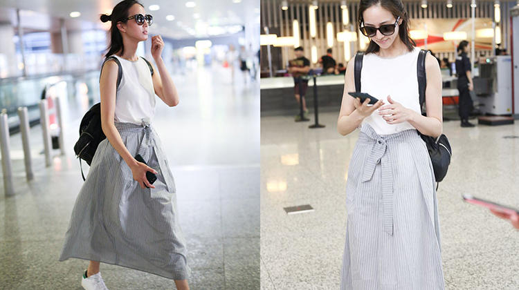 属于裙子和双肩包的惬意时光!
