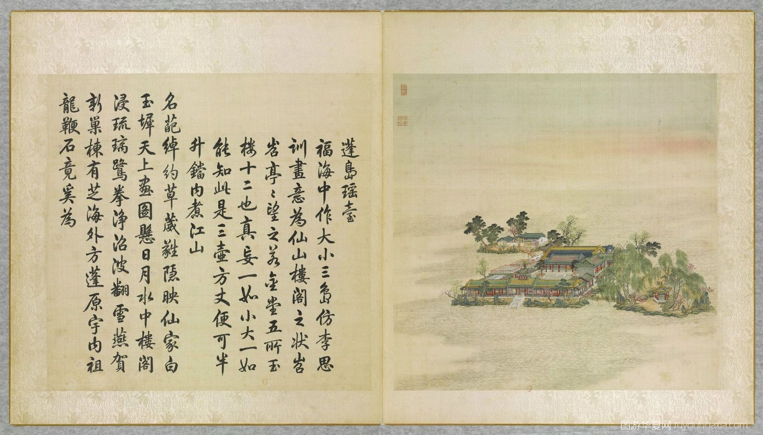 圆明园各个景点的复原图,图游华夏