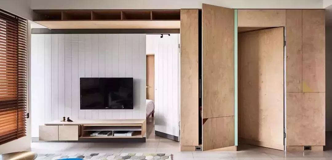 最火的隐形门电视墙效果图,20款电视隐形门