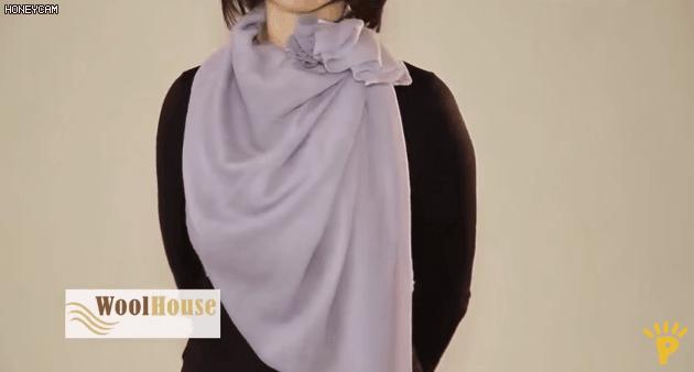 告诉你围巾怎样系得优雅有气质