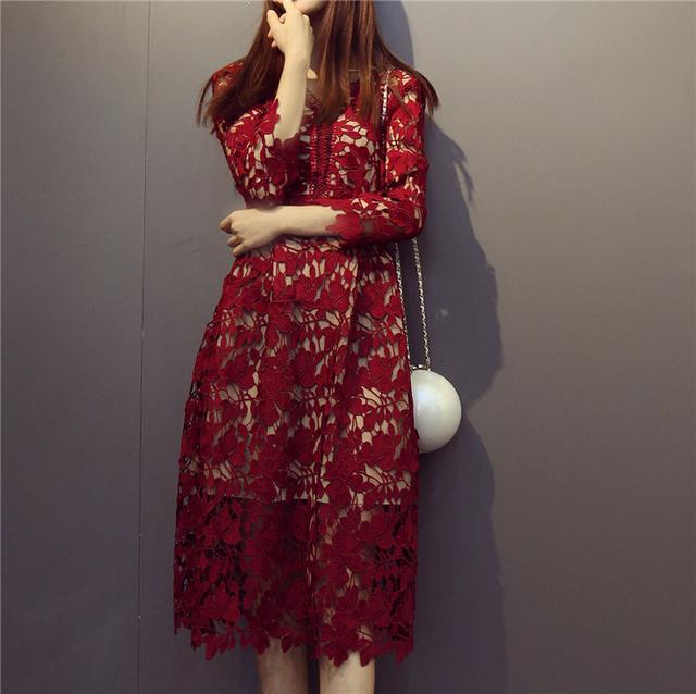 蕾丝连衣裙,性感到无可救药~