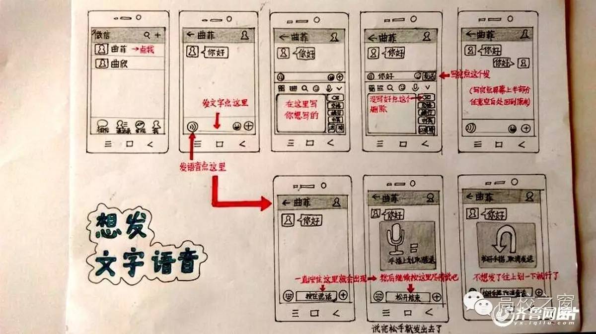 为父母手绘微信说明书,与父母感动微信聊天记录图片