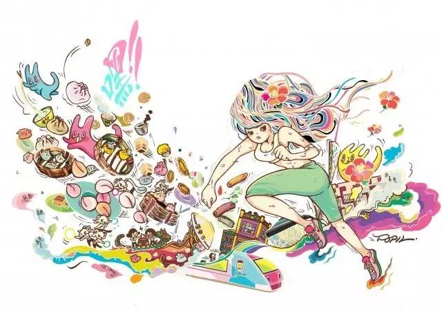 冒险少女笔下的炫丽插画