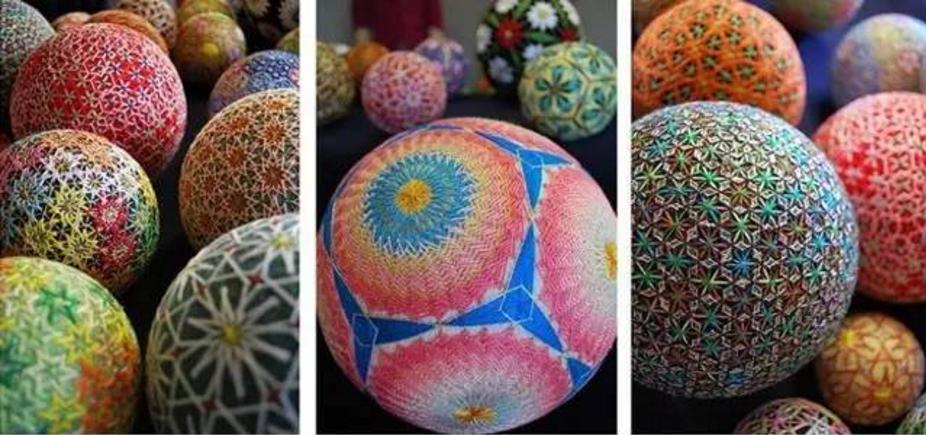 美轮美奂手鞠球制作经典教程,手鞠球制作装饰