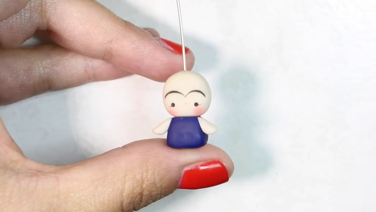 石塑粘土钥匙链怎么组装,粘土制作教程小熊钥匙链