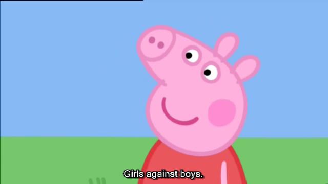 粉红猪英语动漫,粉红猪和苍蝇动画片