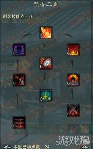 诛仙3兼顾强化卡级焚香加点图解御魔与技能躲闪不能丢