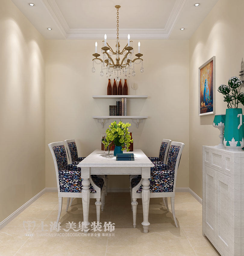 3米层高毛坯房美式田园设计,方正户型设计三房案例大全