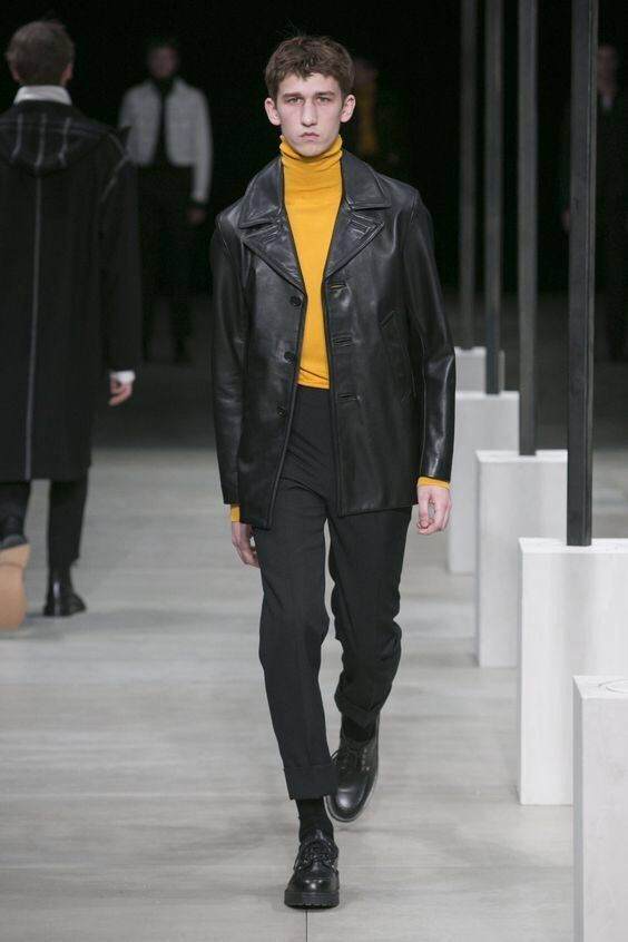 法式不羁形象的SandroHomme2016男士秋冬时装秀